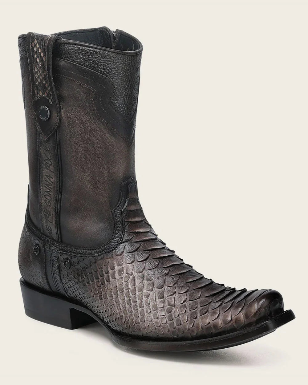 Luxury Men’s Urban Boot in Genuine Python Leather