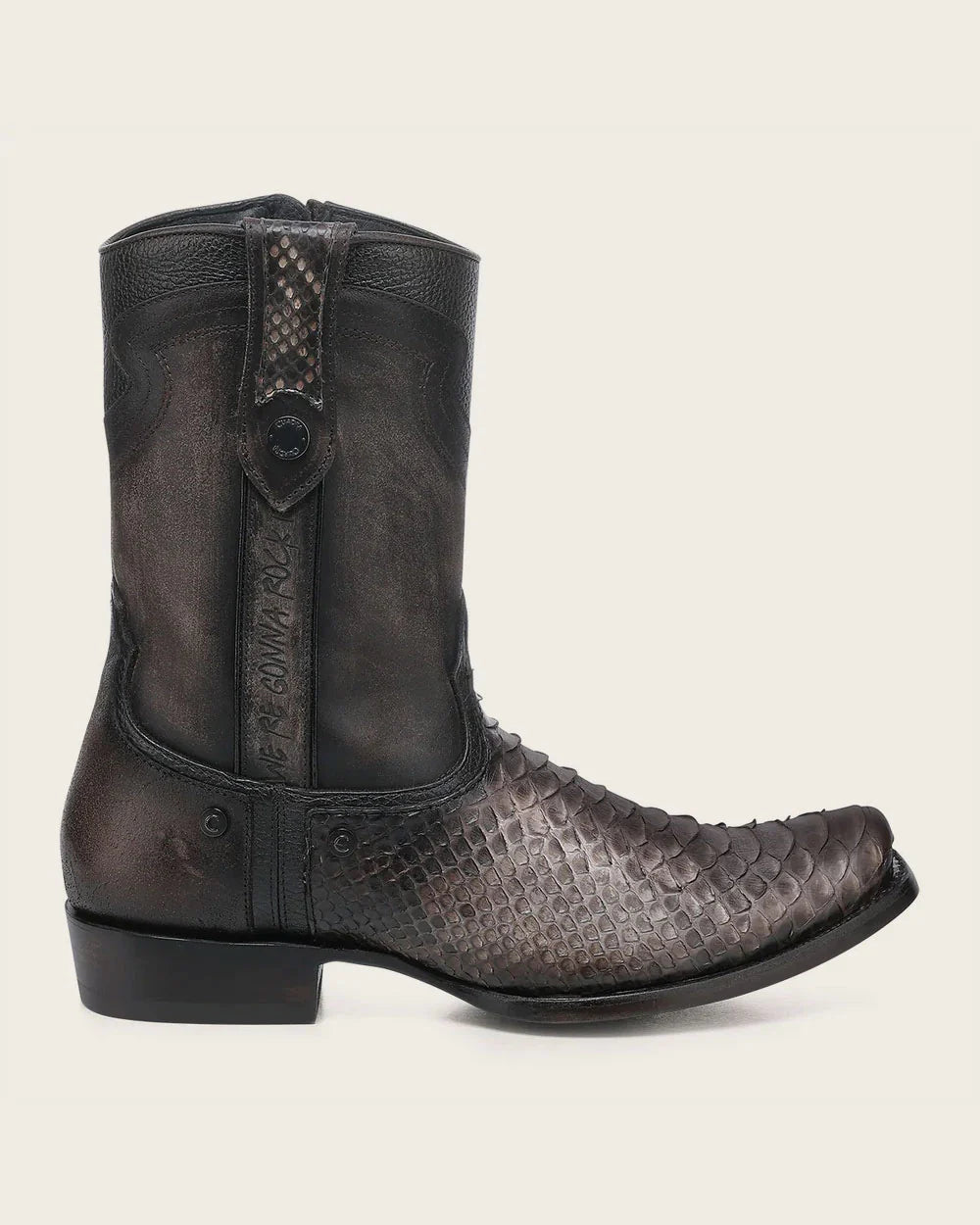 Luxury Men’s Urban Boot in Genuine Python Leather