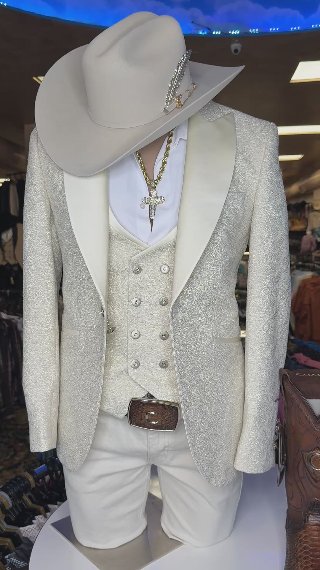 *New* “Exclusive Release: Sanchez Brothers Champagne Luxury Suit 3- Piece"