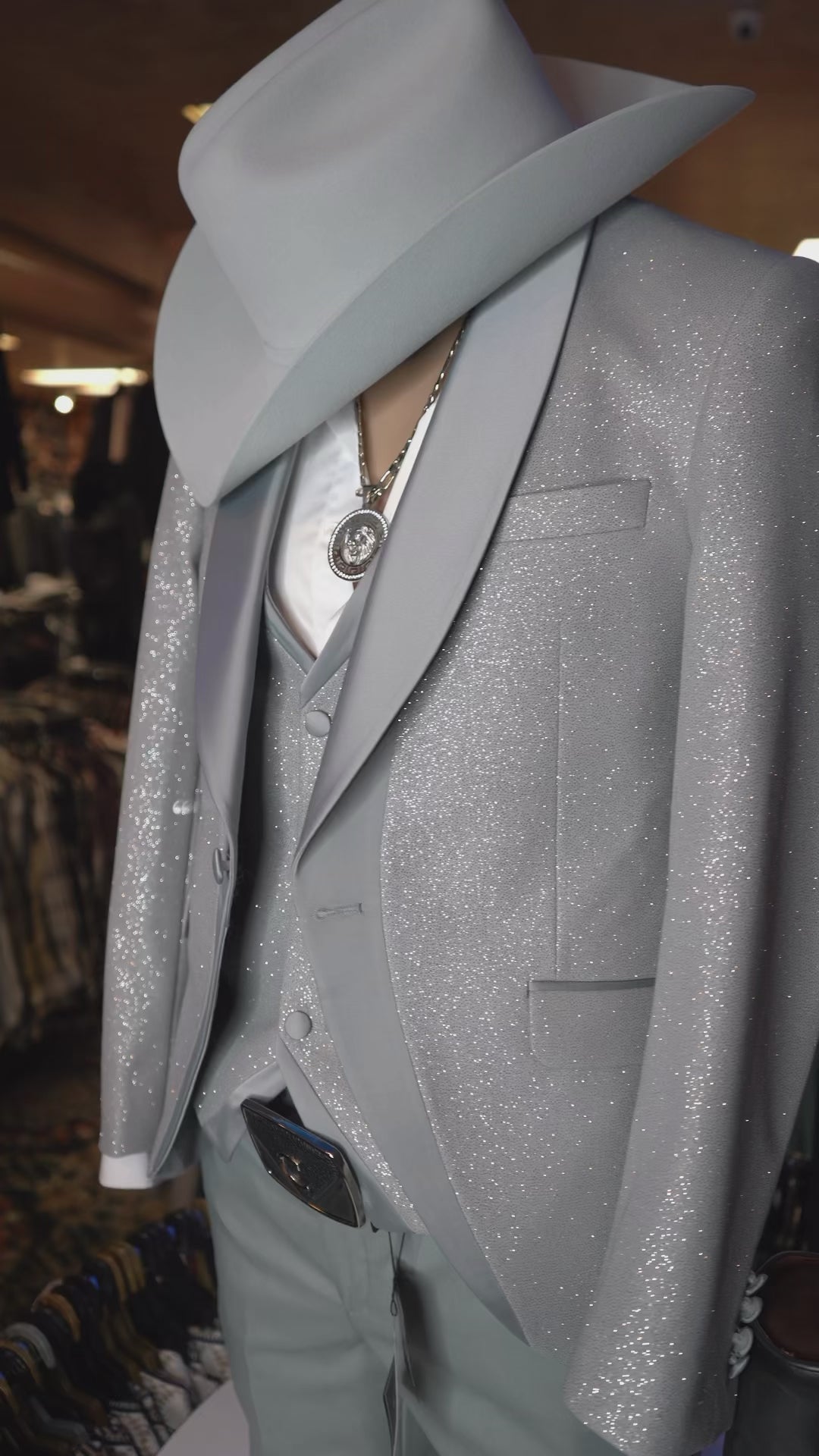 Imperial Platinum: Sanchez Brothers Luxury 3-Piece Suit